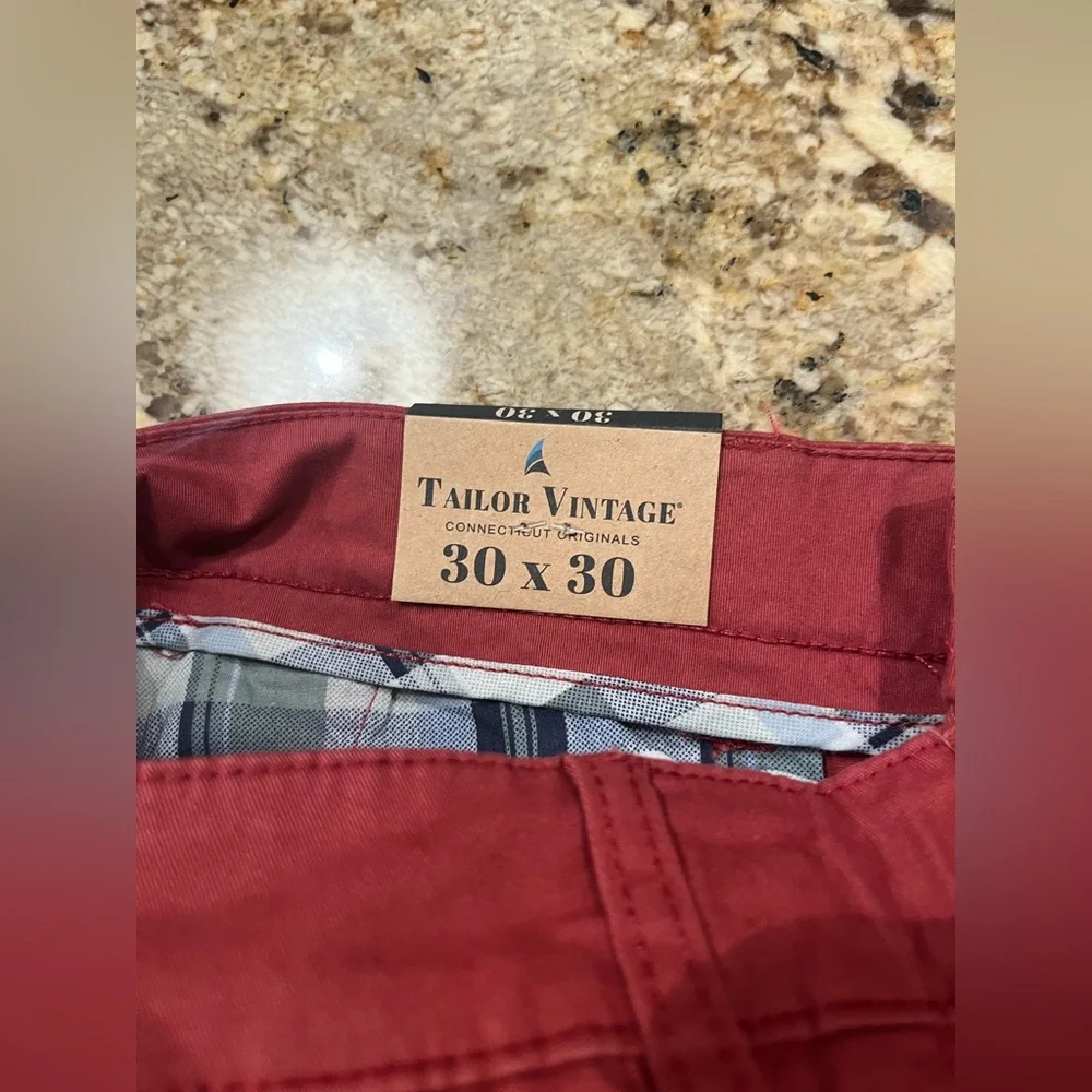 NWT Tailor Vintage Men’s Classic Fit Chino Pants